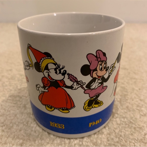 Disney Minnie Mouse Thru The Years Ceramic Coffee Tea Mug Cup Drinkware Applause - Picture 4 of 12